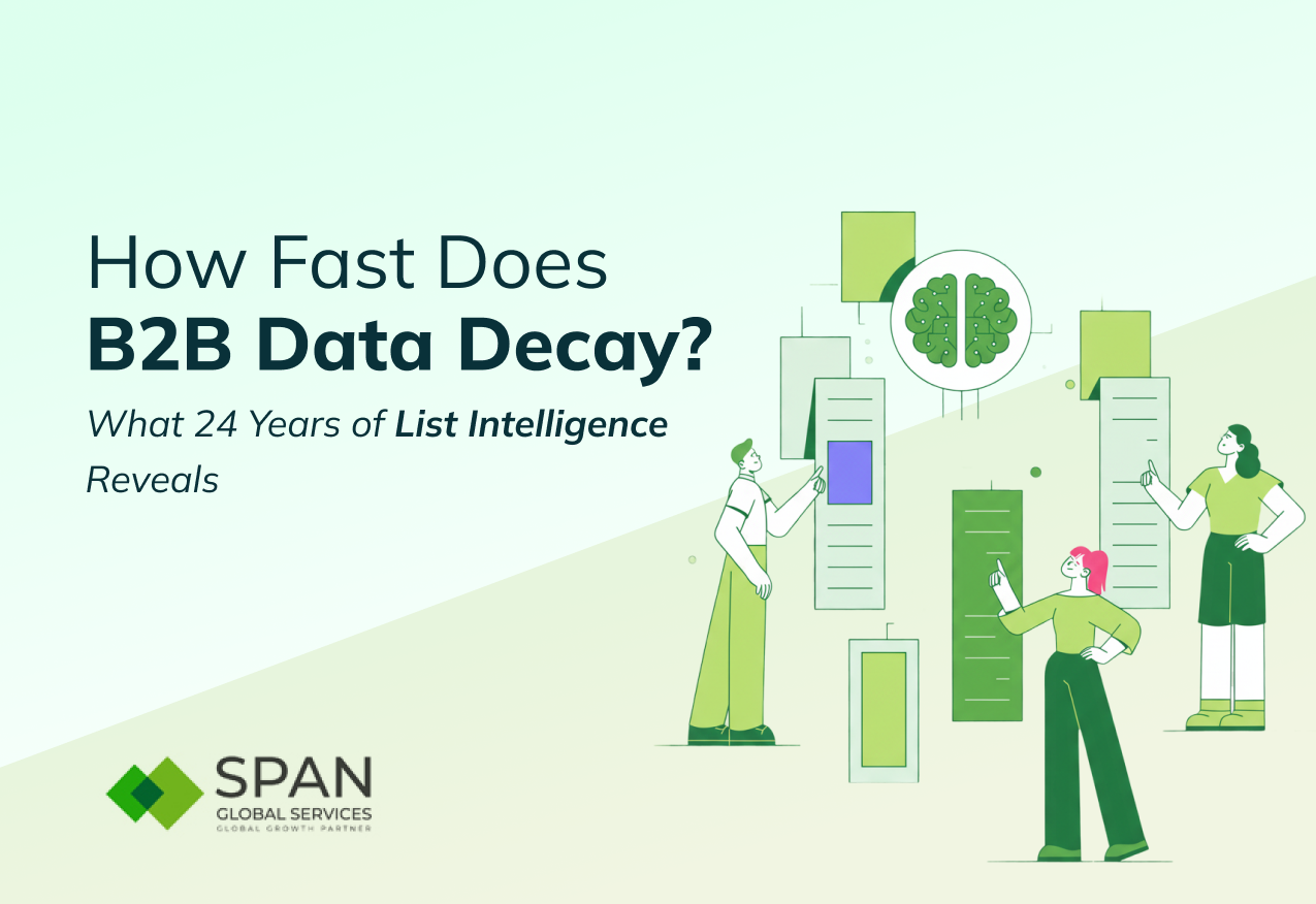 B2B Contact Data Decays at Different Rates by Sector. Here’s What 24 Years of List Intelligence Shows.